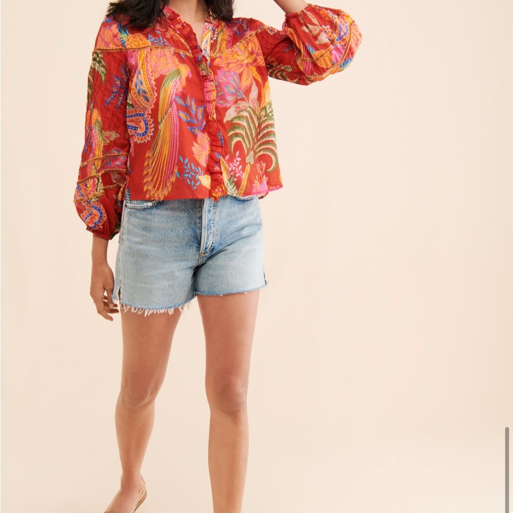 Farm Rio Mystic Bush Buttoned Blouse - Picture 2 of 11